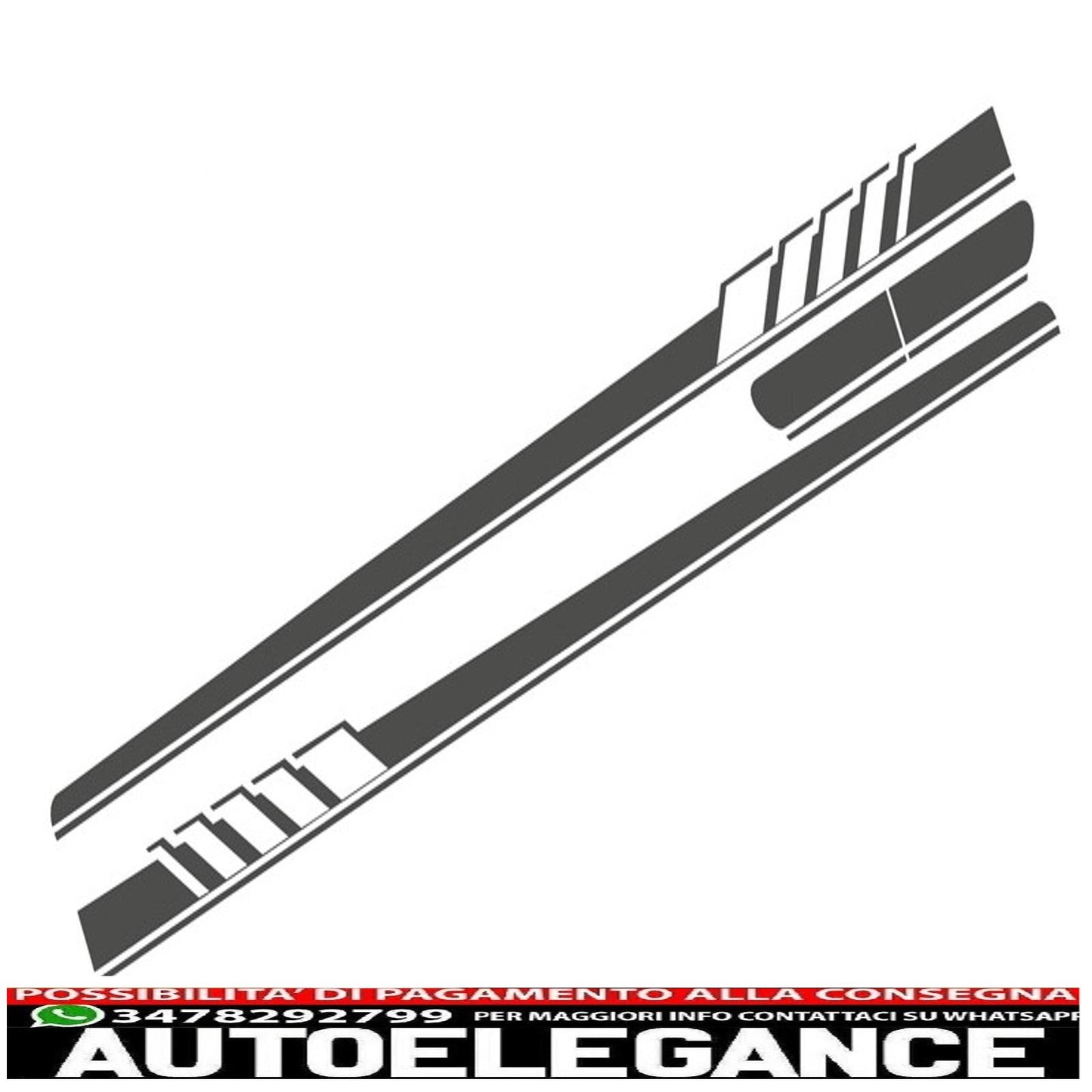 decalcomanie laterali adesivo in vinile grigio scuro adatto per mercedes classe c c205 coupe a205 cabriolet (2014-) c63 design