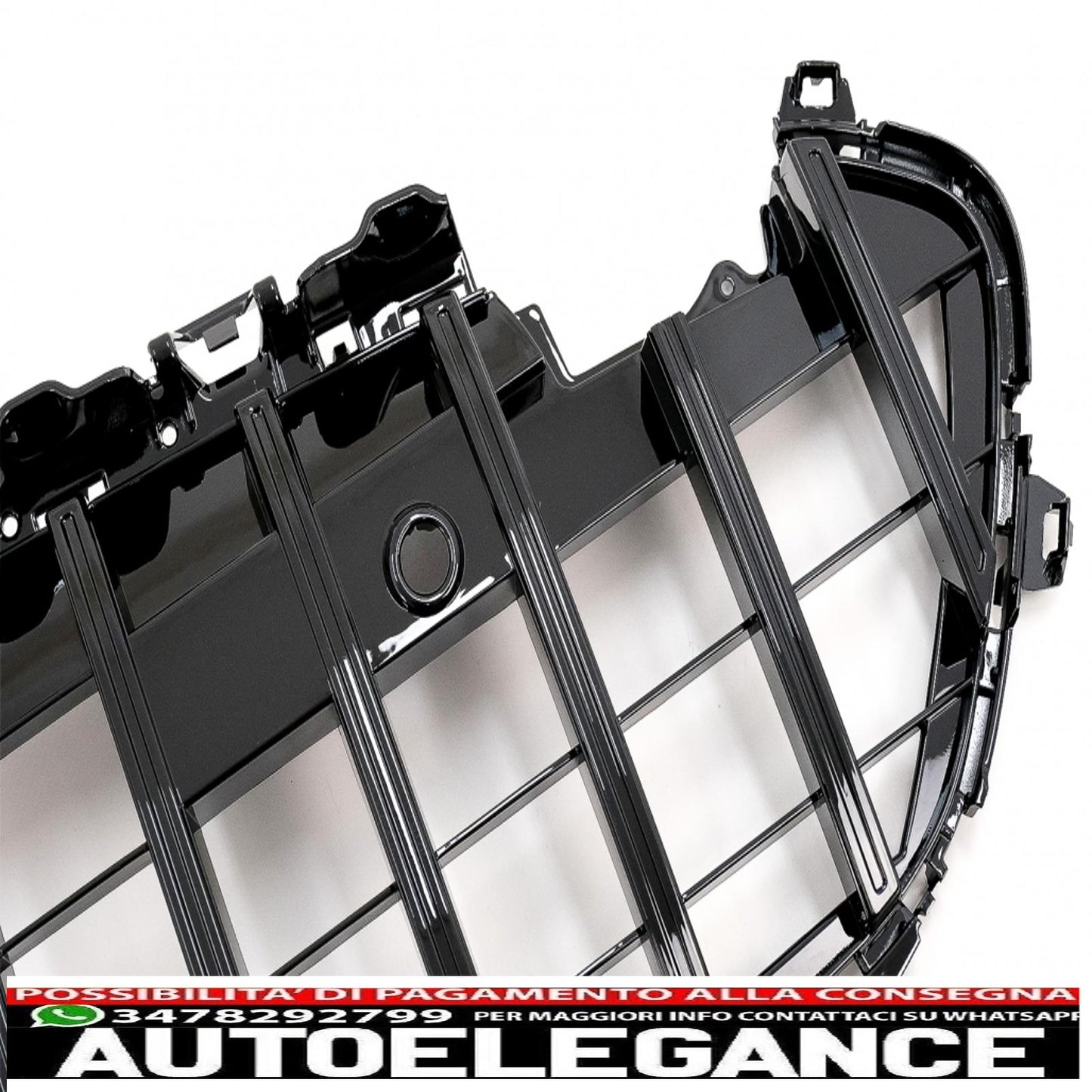 center grille suitable for mercedes cls class c257 (2018-up) gtr design piano black