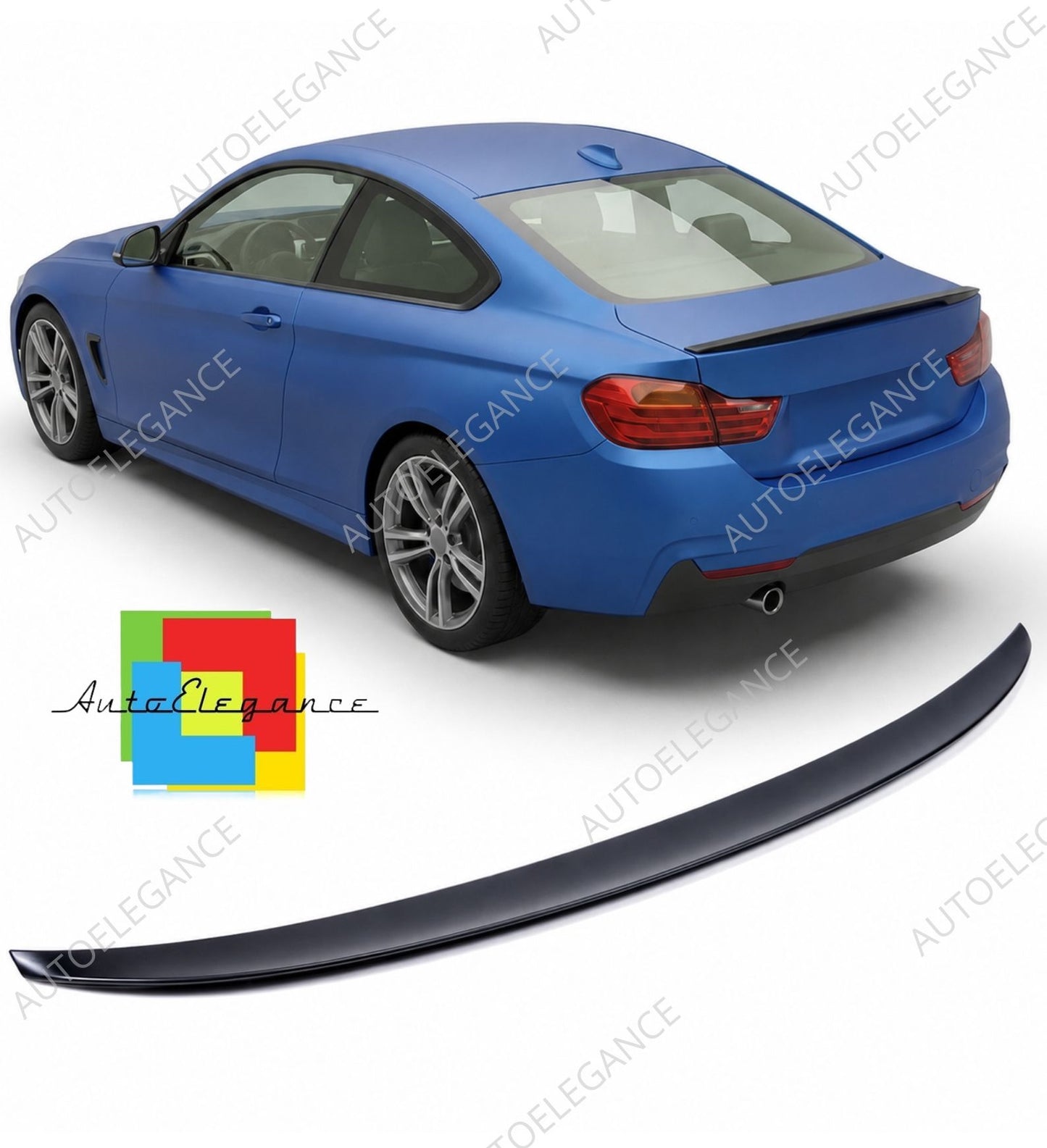 👉Spoiler posteriore baule nero opaco adatto per BMW Serie 4 F32 Coupé 13-20👈