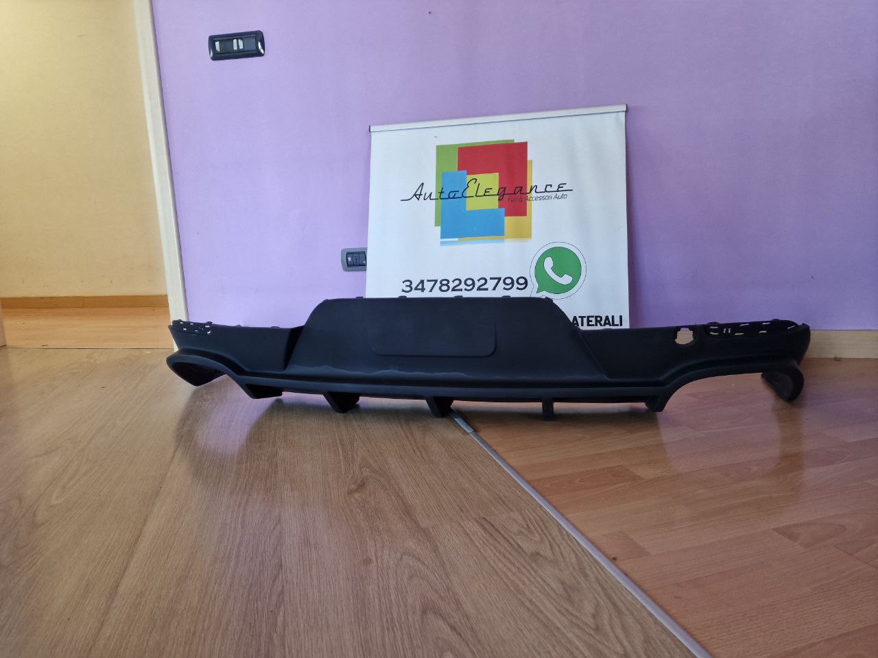 PORSCHE PANAMERA 2013-2016 DIFFUSORE SPORTIVO POSTERIORE SOTTO PARAURTI -1-