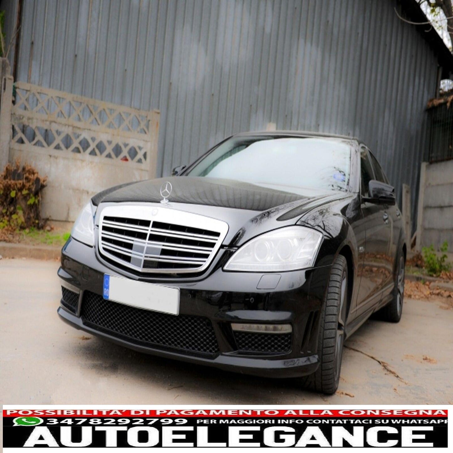 Griglia Anteriore per Mercedes W221 Classe S Facelift 2011-2013 S63 S65 Design-mostra il titolo originaleTesto originaleFront Grille for Mercedes W221 S-Class Facelift 2011-2013 S63 S65 Design