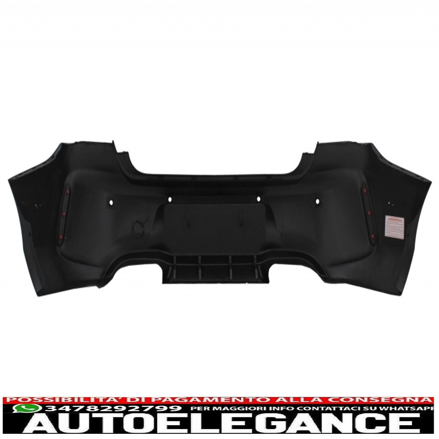 Rear Bumper Suitable for BMW 1 Series F20 F21 LCI (2015-06.2019) with M2 Design Carbon Fiber Dual Exhaust Tips