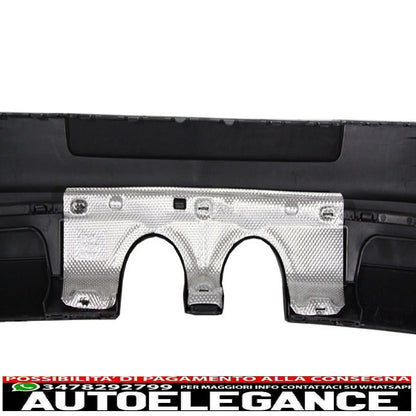 Rear bumper extension complete exhaust system suitable for vw golf v 2003-2008 with rear lights black/smoke Dynamic R32 look