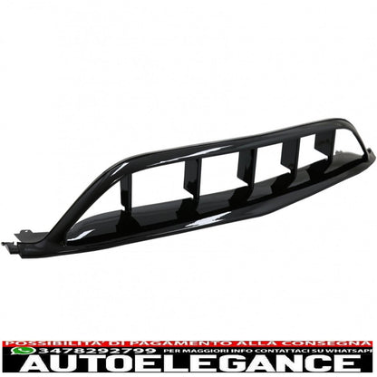 diffusore posteriore black edition con finali marmitta adatto per mercedes classe a w176 (2015-2018) e splitter paraurti anteriore alette aero a45 design restyling