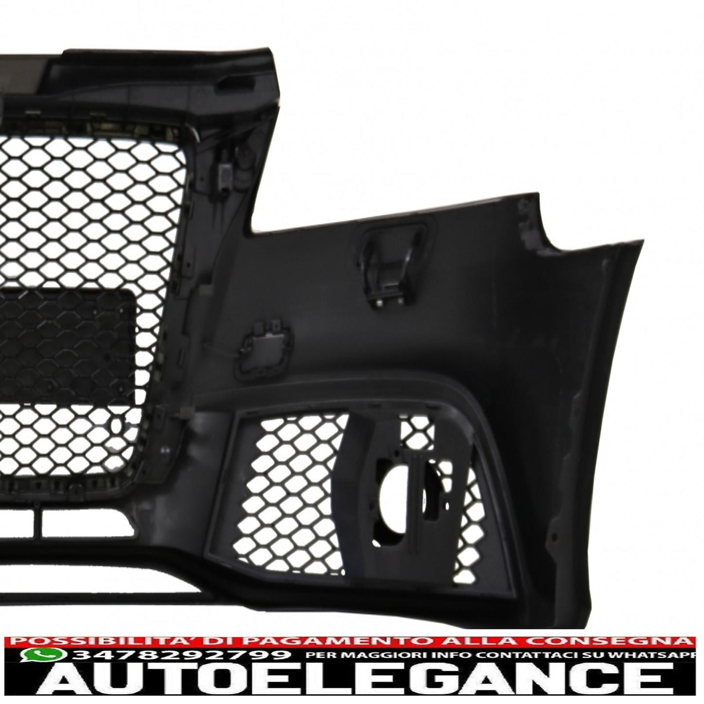 front bumper suitable for audi a3 8p restyling sportback hatchback convertible (2009-2012) rs3 design 