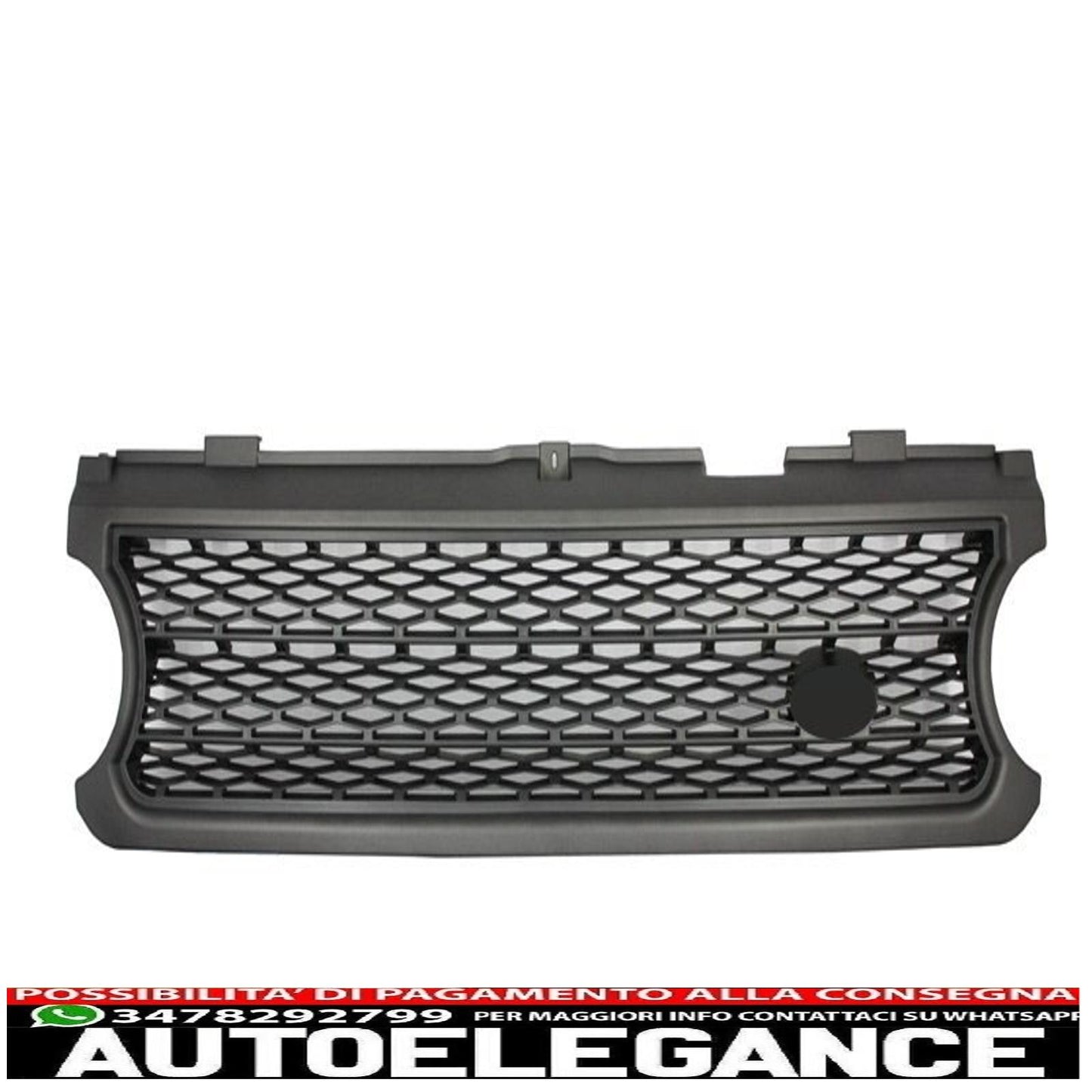 center grille suitable for land rover range rover vogue iii (l322) (2006-2009) silver autobiography supercharged edition