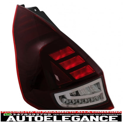 osram ledriving full led rear lights suitable for ford fiesta mk7.5 facelift (2013-2017) dynamic sequential cornering lights black edition