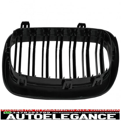 rene centrale griglie adatto per bmw x5 f15 x6 f16 (2014-2018) x5m x6m design a doppia striscia pacchetto m sport