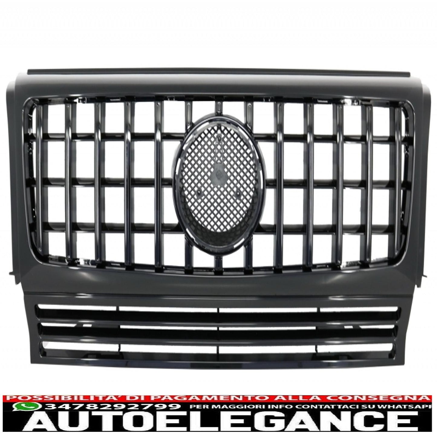 body kit suitable for mercedes g-class w463 (2005-2012) with panamericana design gt-r grille bi-xenon led headlights 