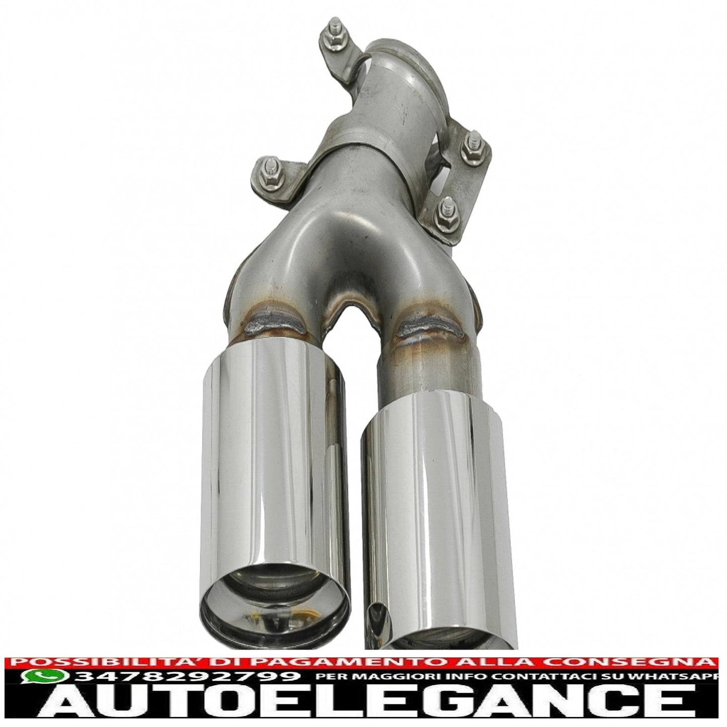 Punte marmitta di scarico adatte per bmw serie 5 g30 g31 g38 serie 6 g32 (2016-2020) 540i design cromato