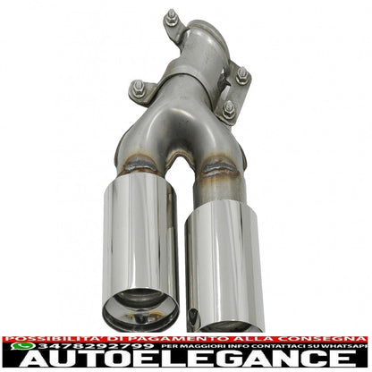 Punte marmitta di scarico adatte per bmw serie 5 g30 g31 g38 serie 6 g32 (2016-2020) 540i design cromato