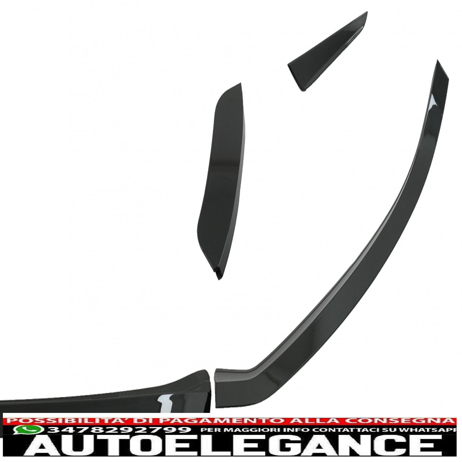 Alette splitter per paraurti anteriore aerodinamiche adatte per mercedes a class w177 hatchback v177 berlina (2018-up) nero pianoforte AUTOELEGANCERICAMBI