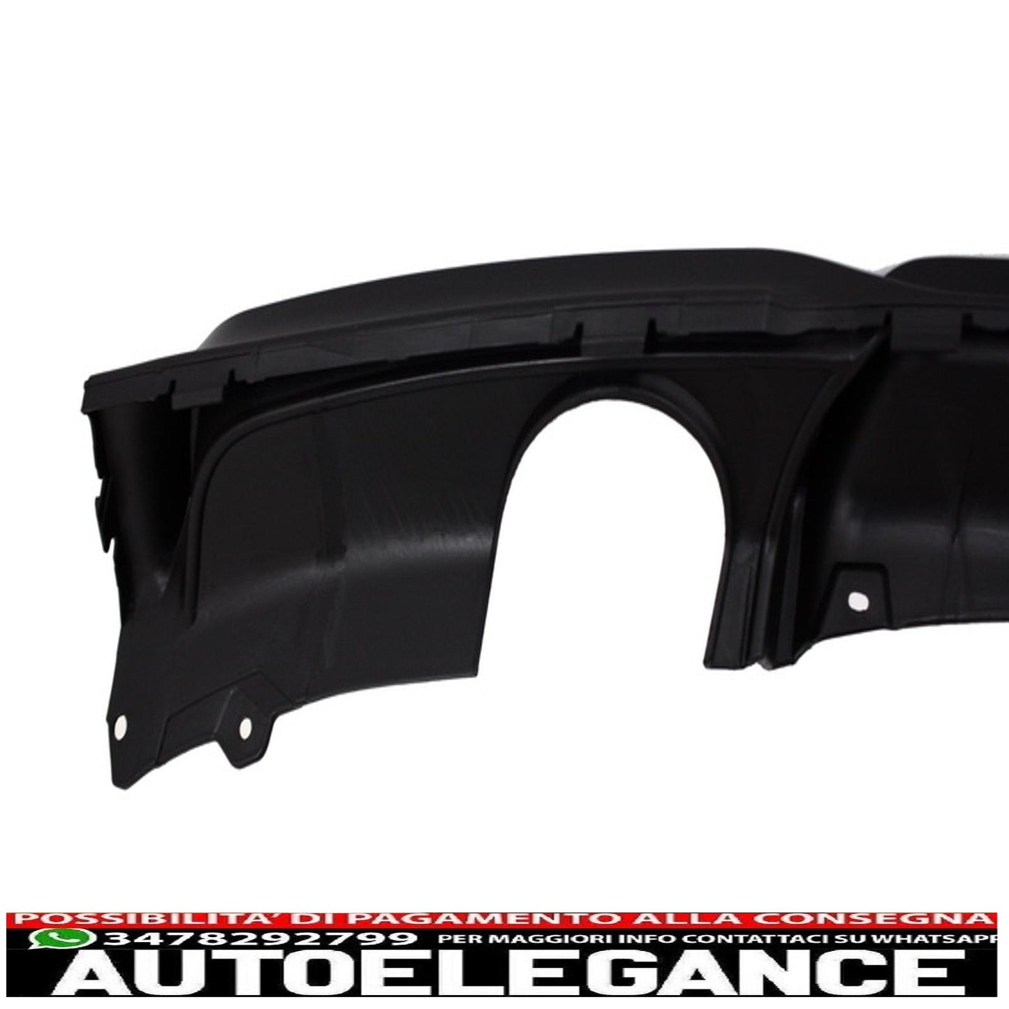 spoiler paraurti posteriore mantovana diffusore doppia uscita scarico singolo adatto per bmw serie 3 f30 f31 (2011-2019) m design