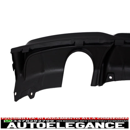 spoiler paraurti posteriore mantovana diffusore doppia uscita scarico singolo adatto per bmw serie 3 f30 f31 (2011-2019) m design