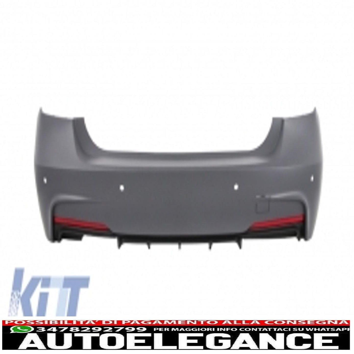 complete body kit suitable for BMW F30 (2011-up) m-performance design with tailpipes on the left 