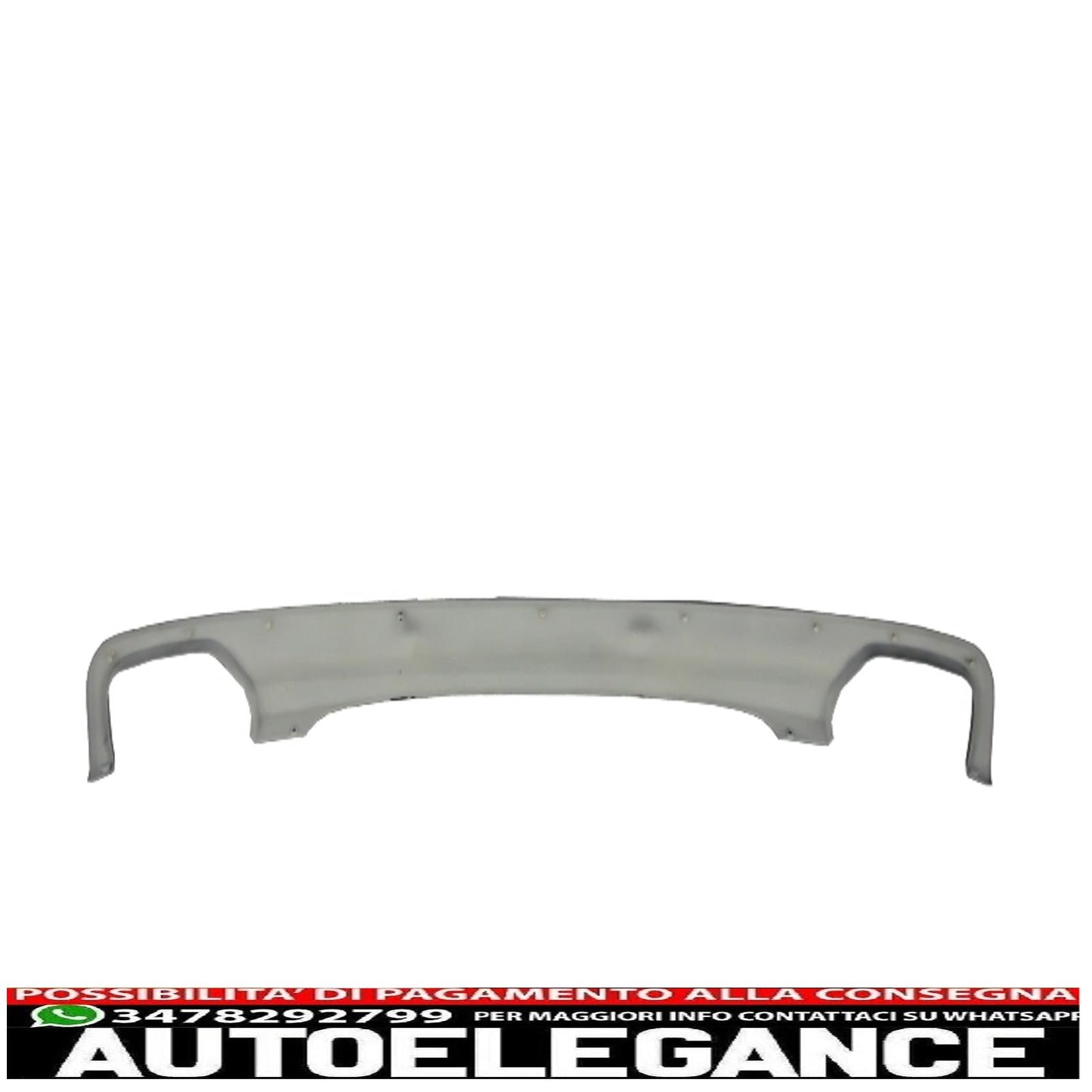 diffusore d'aria a doppia uscita adatto per bmw f10 f11 berlina touring serie 5 (2011-2017) 550i design con terminali di scarico quadrati