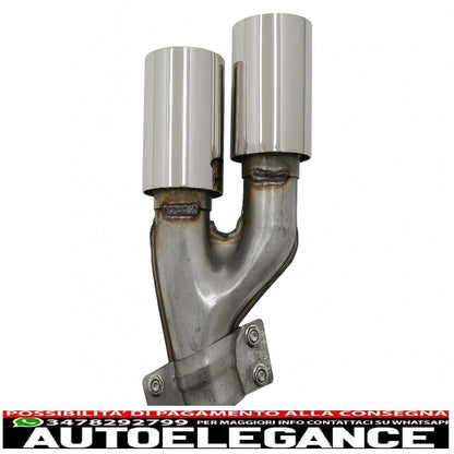 Exhaust muffler tips suitable for bmw 5 series g30 g31 g38 6 series g32 (2016-2020) 540i chrome design 