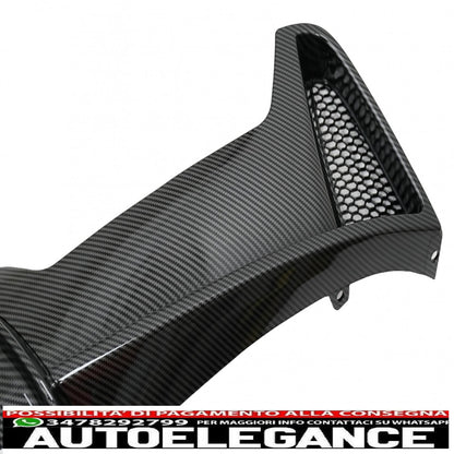 Rear bumper diffuser suitable for bmw 4 series f32 f33 f36 (2013-2019) coupe cabrio m performance design carbon film covering left double outlet