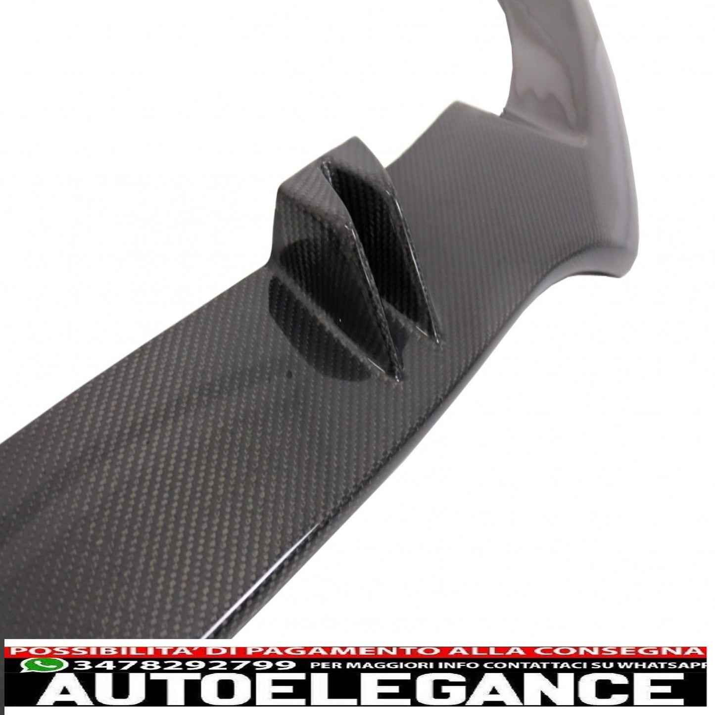 Front bumper additional spoiler lip suitable for audi a5 8t rs5 (2008-2016) real carbon 