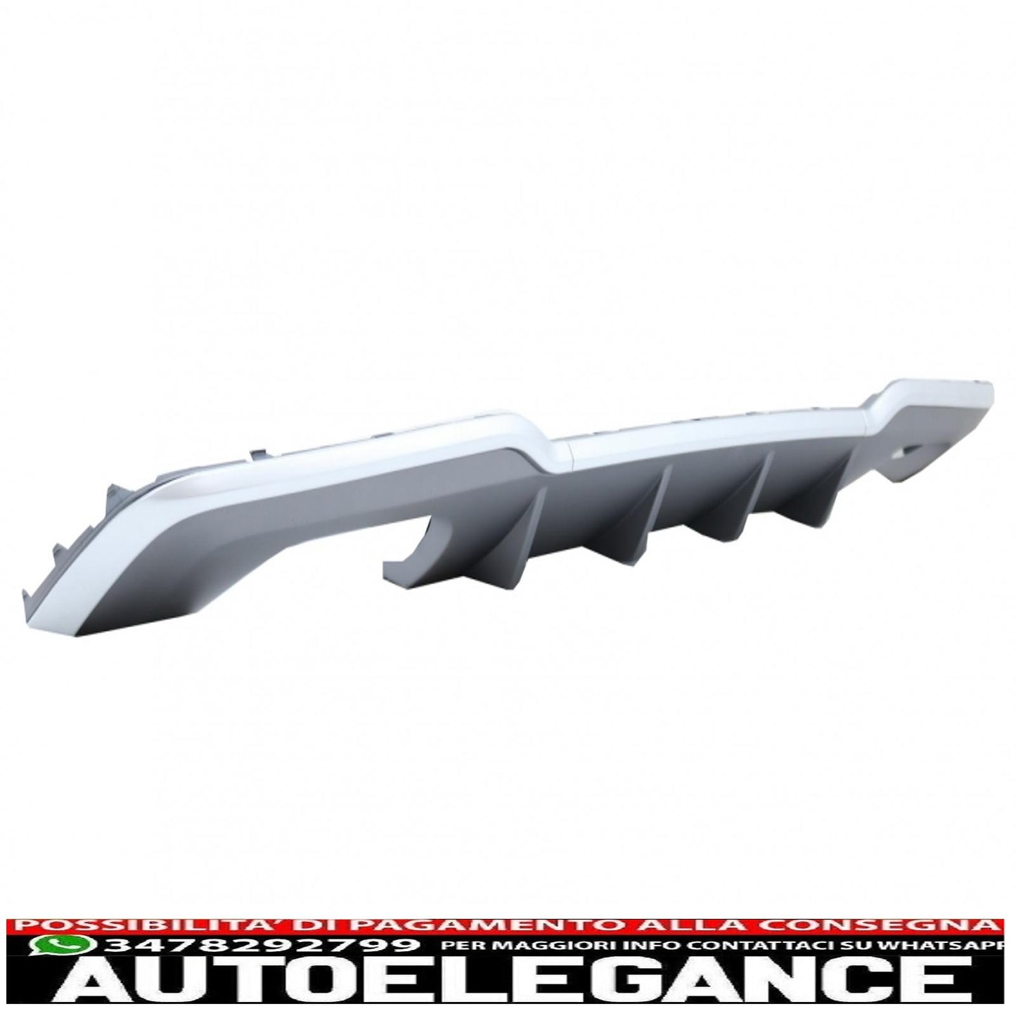 Diffusore mantovana paraurti posteriore con sistema di scarico adatto per audi a3 8v restyling hatchback sportback (2016-2019) paraurti s-line design s3