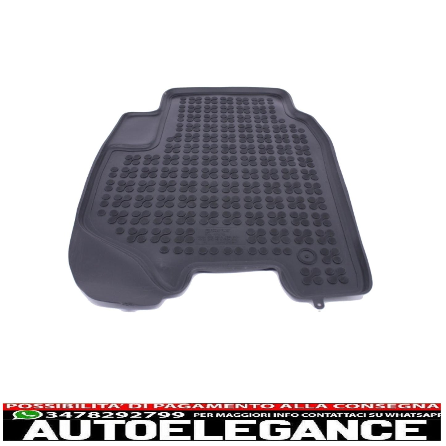 Black rubber mat suitable for Honda Civic Hatchback 2012+, Civic Wagon 2014+