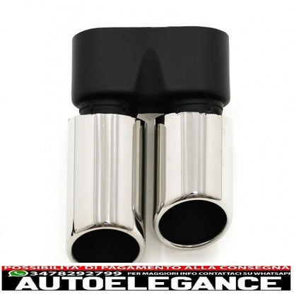 Exhaust muffler tips suitable for bmw 5 series f10 f11 (2011-2017) m5 lci chrome design