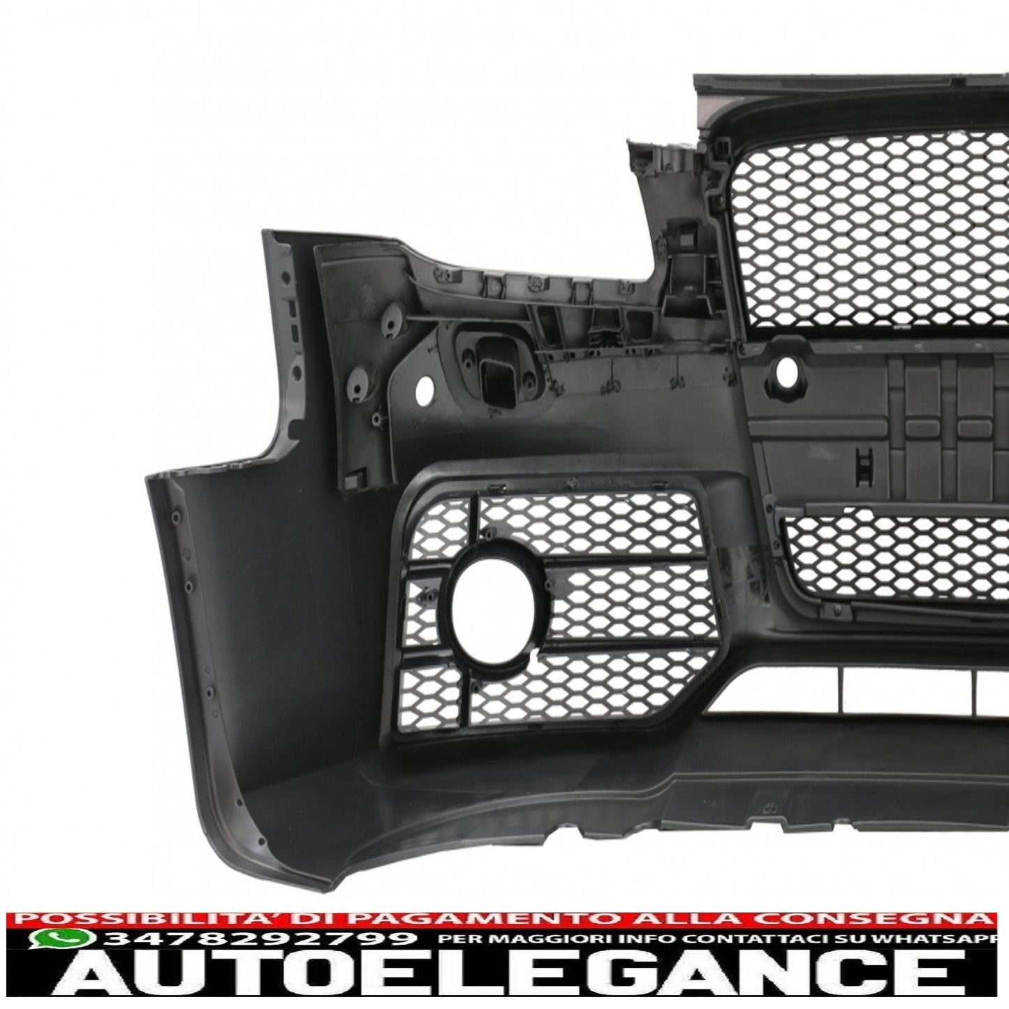 paraurti anteriore con griglia anteriore adatto per audi a4 b7 (2004-2008) rs4 design nero