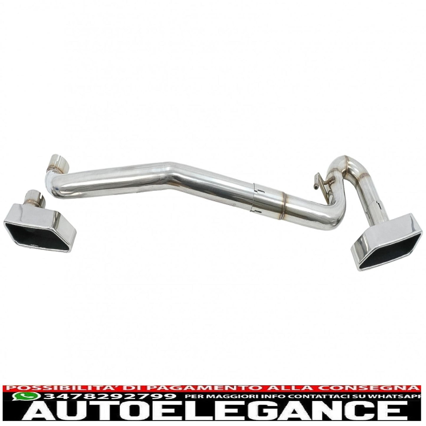 diffusore aria doppia uscita bmw serie 5 f10 (2011-2017) m 550i design con impianto di scarico adatto per paraurti standard