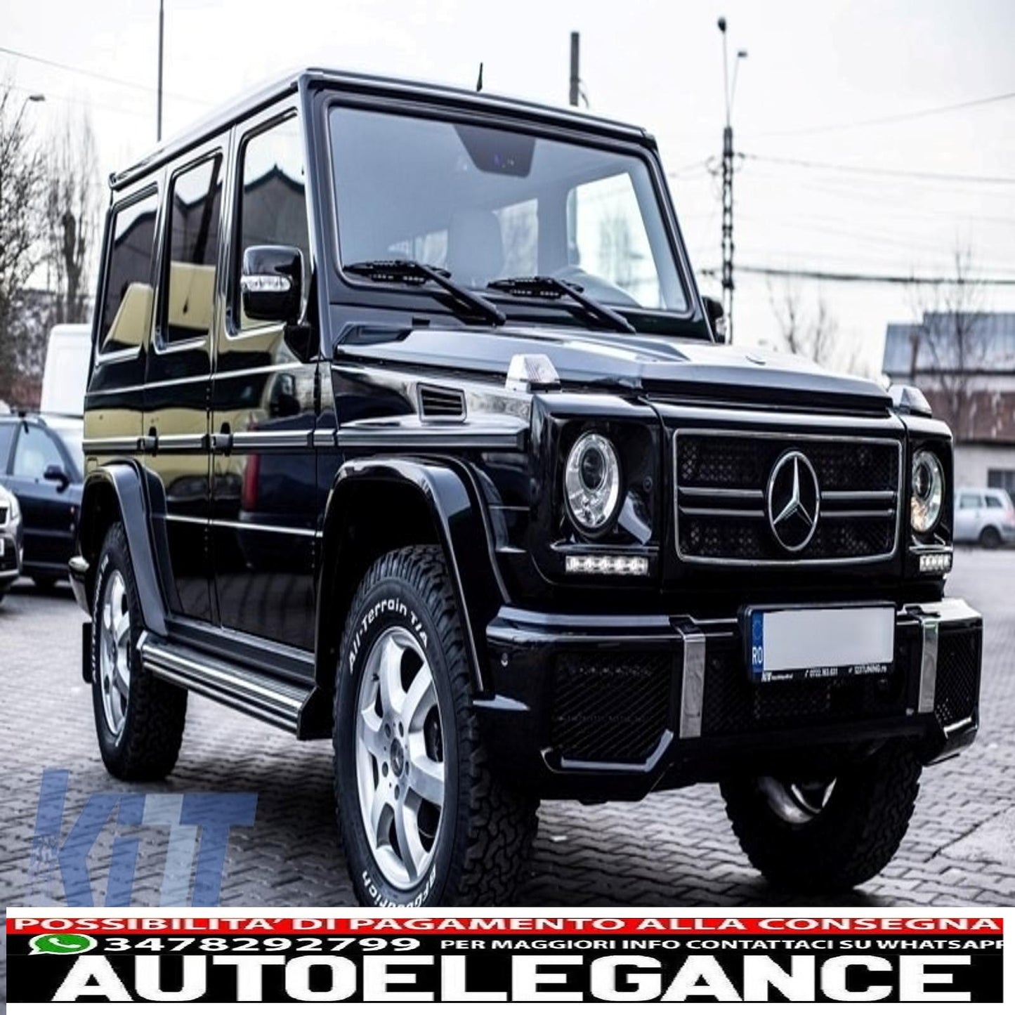 front grille suitable for mercedes g class w463 (1990-2012) g65 piano design black chrome frame