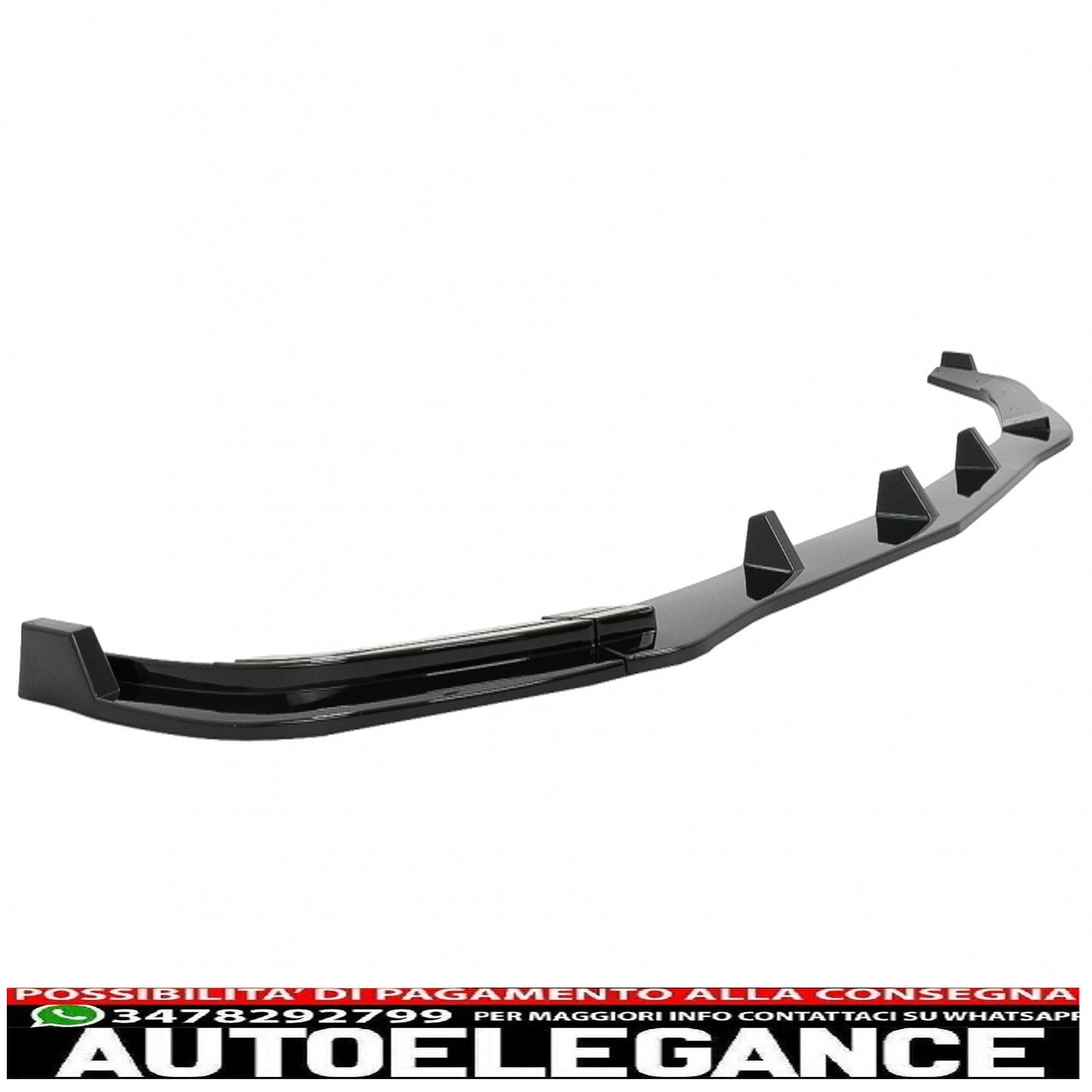 Estensione del labbro dello spoiler del paraurti anteriore adatta per mercedes classe e w212 s212 facelift sport line (2013-2016) nero pianoforte