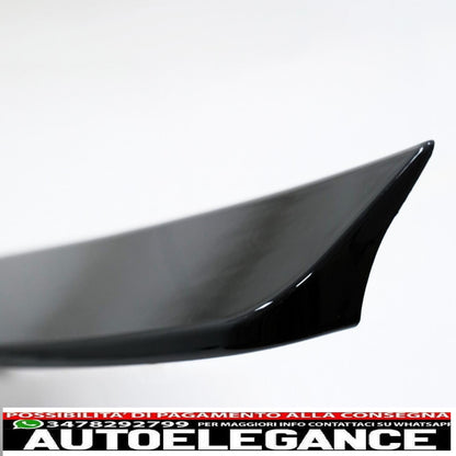 trunk spoiler suitable for mercedes e class w212 (2009-2016) restyling piano black design