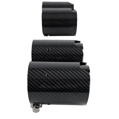 TERMINALI IN CARBONIO ADATTI PER BMW SERIE 6 F12 F13 F06 LOOK SPORTIVO