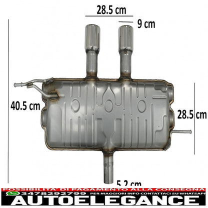 exhaust system suitable for vw golf 5 r32 (2003-2007) golf 6 r20 (2008-2013) catback muffler r20 r32 