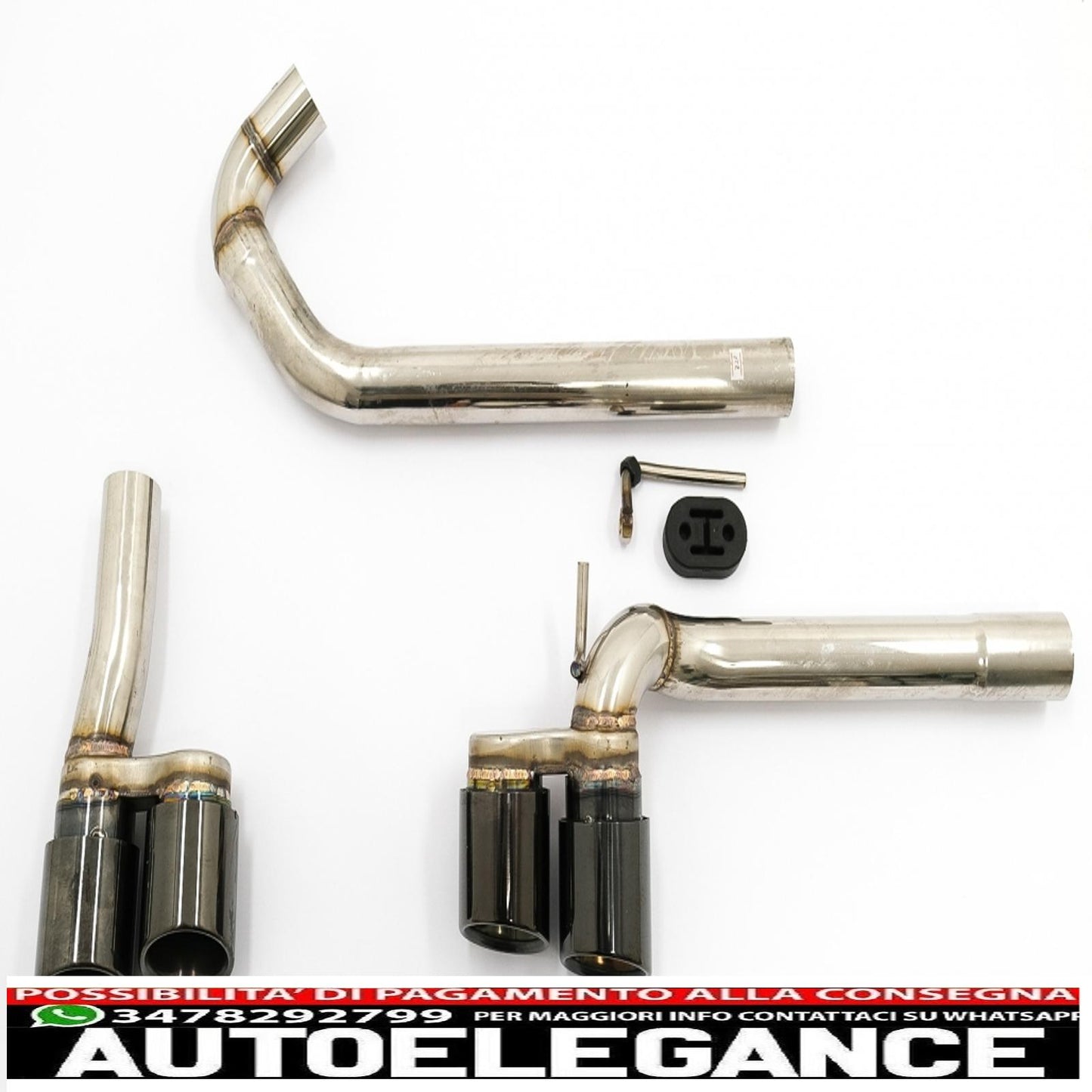 double exhaust tips black double exhaust tips suitable for bmw 3 series f30 f31 (2011-2018) m3 m sport design
