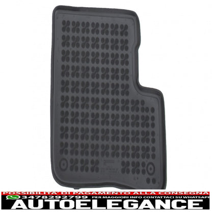 Black rubber mat suitable for Toyota Yaris XP10 Hatchback (1999-2005)