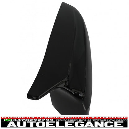 Calotte specchietti adatte per BMW Serie 3 G20 G21 G28 (2017-up) Piano Black M Sport Design LHD AUTOELEGANCERICAMBI