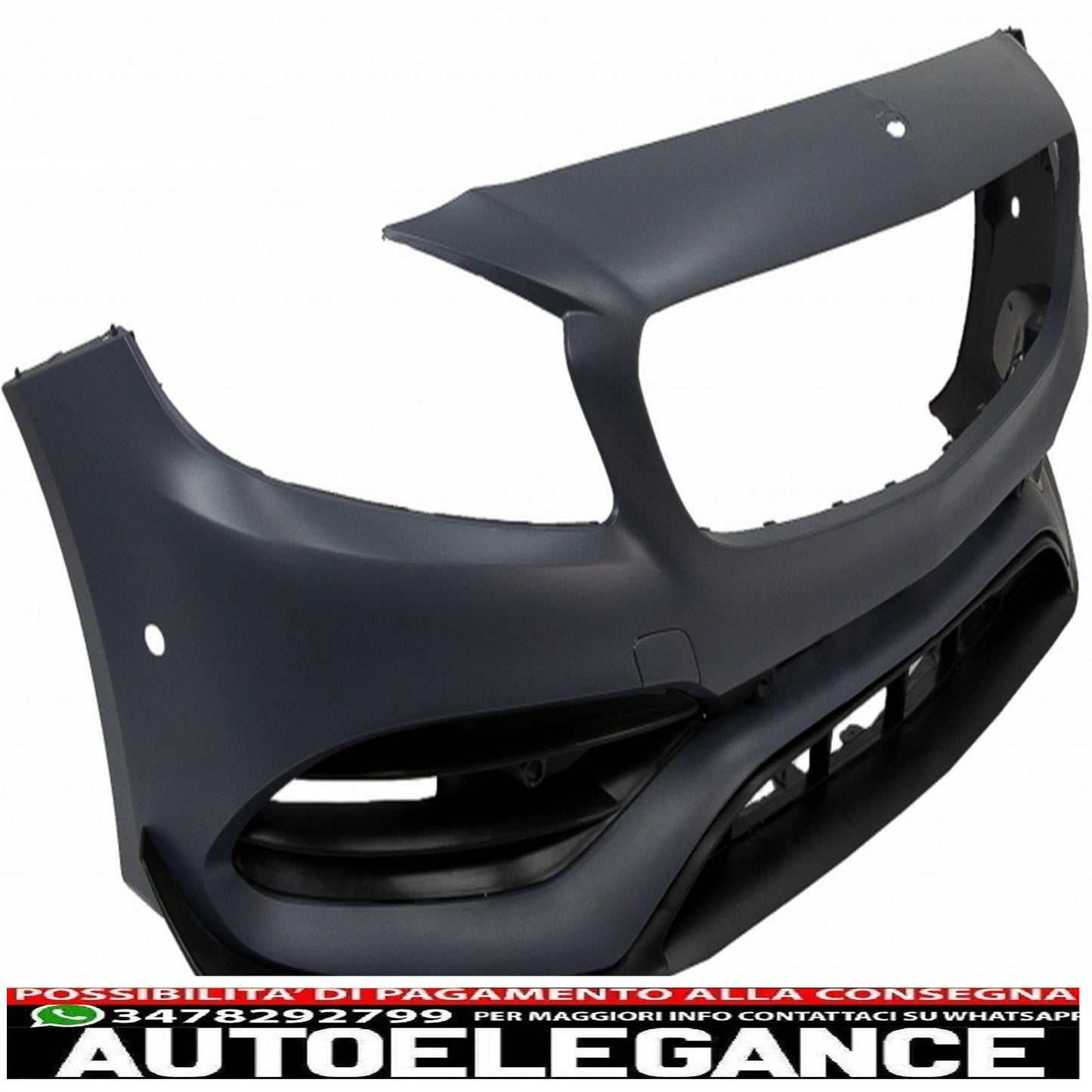 complete body kit with exhaust tips suitable for mercedes a-class w176 (2012-2018) restyling a45 design
