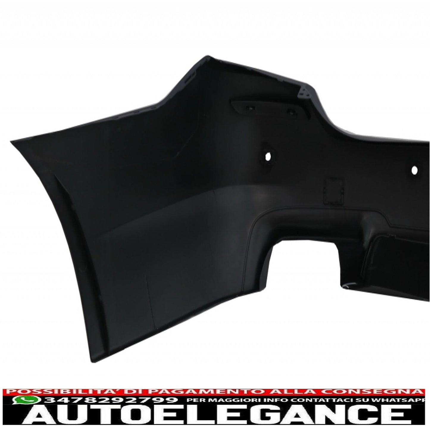 Rear Bumper Suitable for BMW 5 Series F10 (2011-2017) with M5 Design Carbon Fiber Dual Exhaust Tips