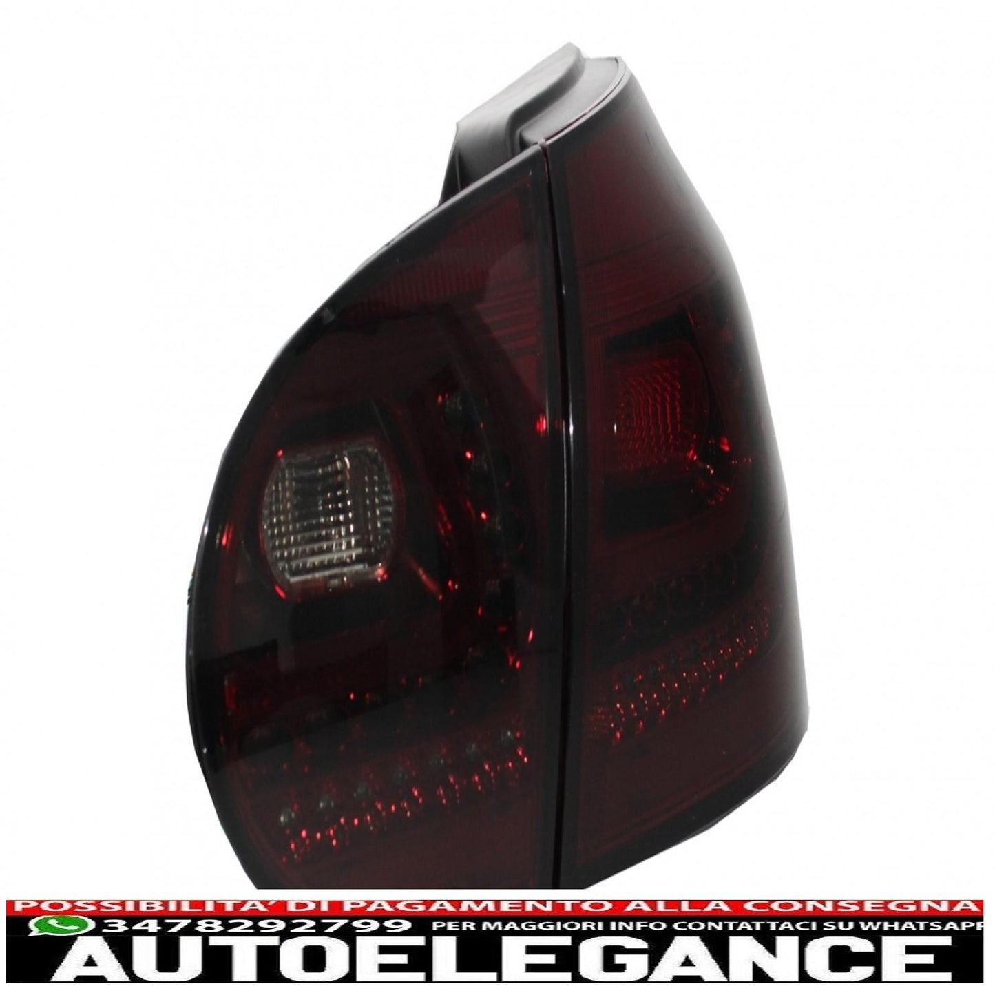 litec led rear lights suitable for vw golf 5 v (2004-2009) red/smoke with dynamic sequential turning light
