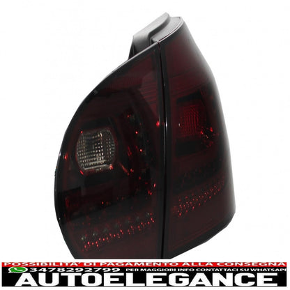 litec led rear lights suitable for vw golf 5 v (2004-2009) red/smoke with dynamic sequential turning light