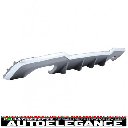 Diffusore mantovana paraurti posteriore con sistema di scarico adatto per a3 8v restyling hatchback sportback (2016-2019) paraurti s-line design s3