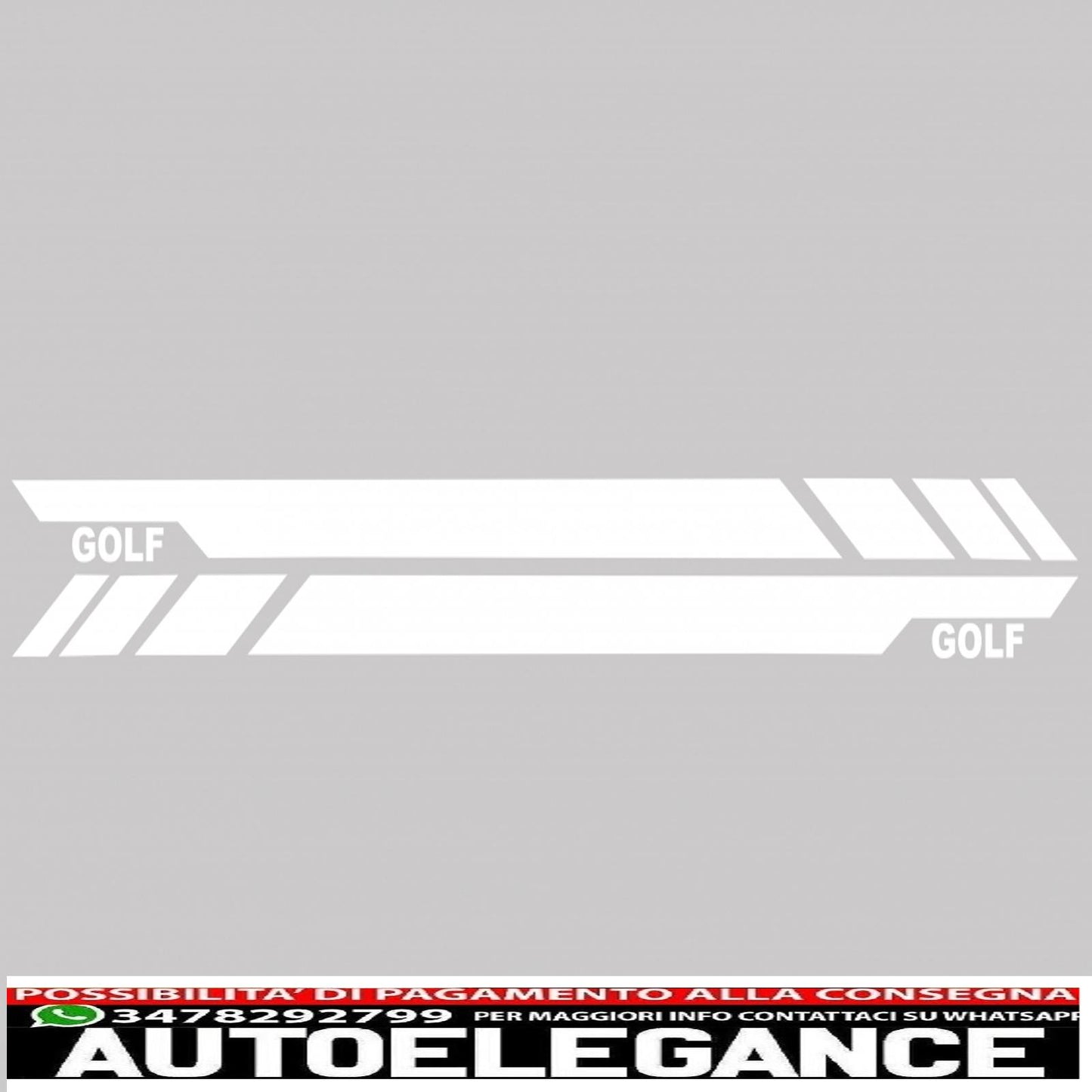 side skirts with side decals white vinyl sticker suitable for vw golf vi golf 6 (2008-2014) gti design
