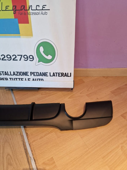 DIFFUSORE ADATTO PER BMW SERIE 3 E90 E91 2005-2012 MSPORT 1+1 NERO OPACO