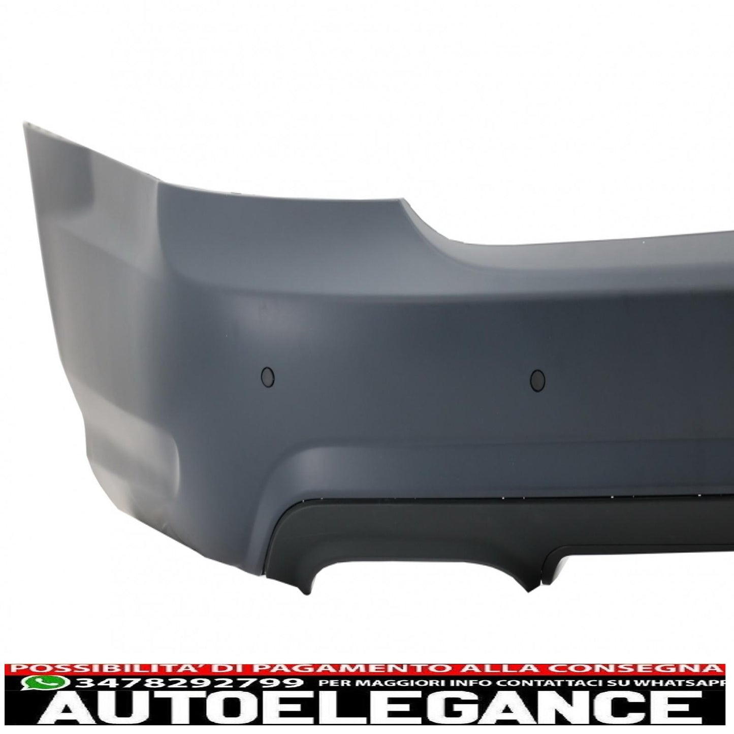 paraurti posteriore adatto per mercedes classe s w221 (2005-2010) design s65 con minigonne laterali versione corta
