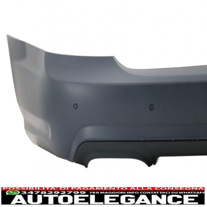 paraurti posteriore adatto per mercedes classe s w221 (2005-2010) design s65 con minigonne laterali versione corta