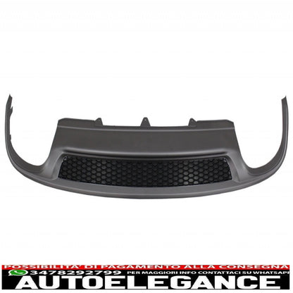 Diffusore d'aria con mantovana per paraurti posteriore adatto per audi a4 b8 facelift limousine avant (2012-2015) con terminali di scarico terminali di scarico solo design s-line paraurti standard