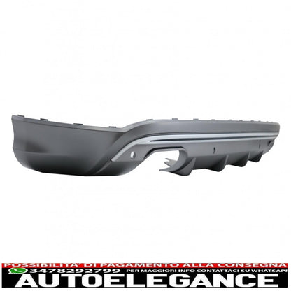 paraurti posteriore spoiler mantovana diffusore doppia uscita adatto per audi q5 8r facelift (2013-2016) paraurti standard se