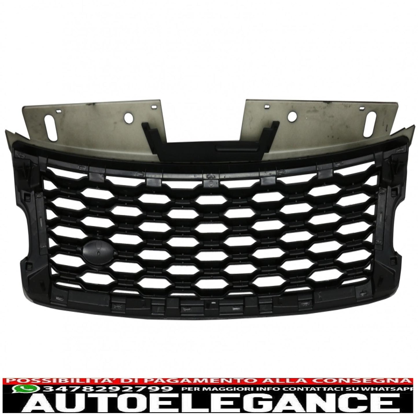 center grille suitable for range rover vogue l405 (2013-2017) autobiography design conversion to 2018 edition black and chrome look