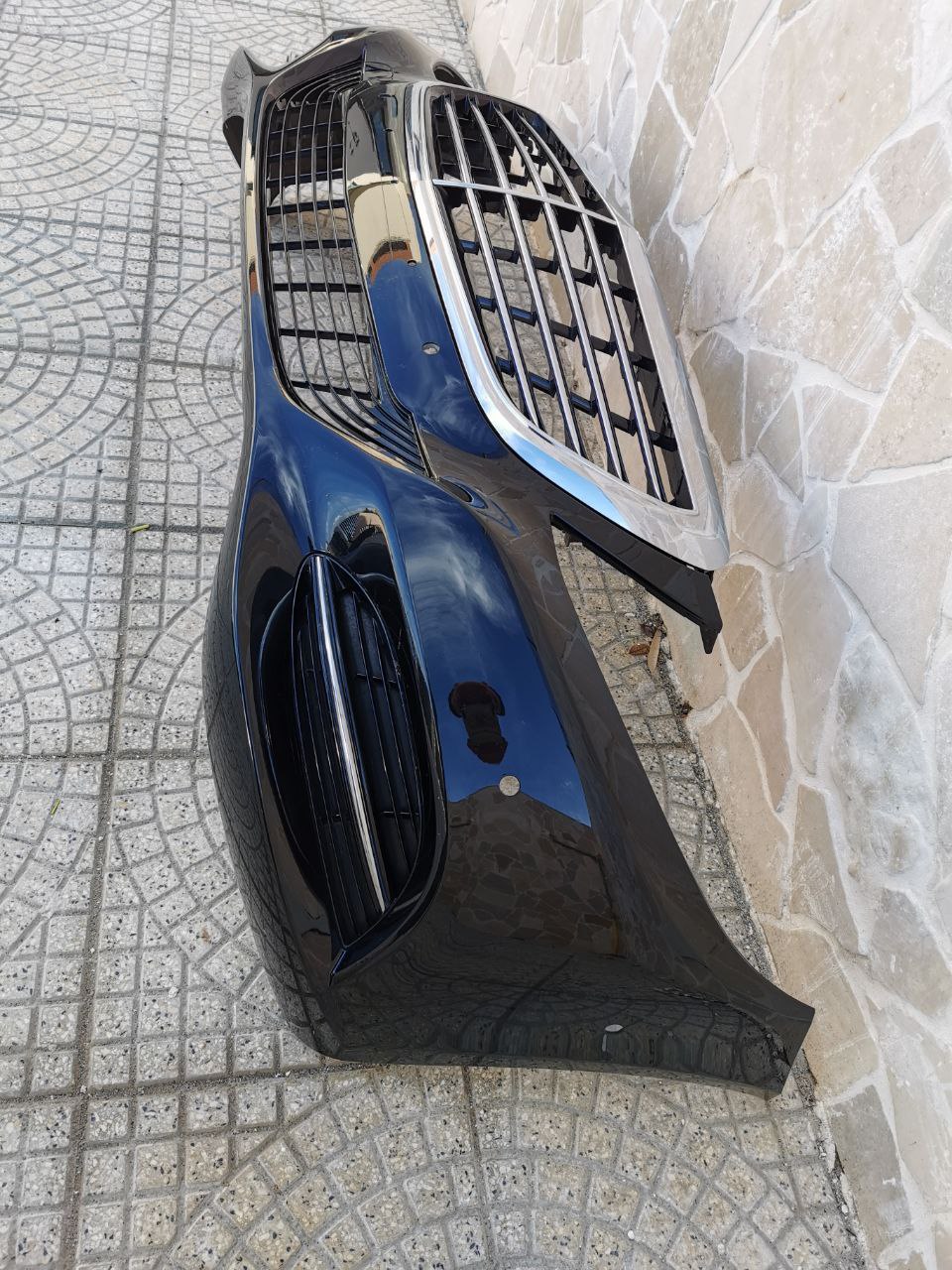 PARAURTI ANTERIORE "USATO" PER MERCEDES-BENZ CLASSE S W222 LOOK NERO LUCIDO