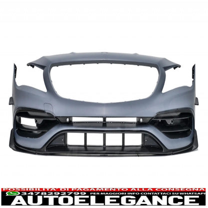 kit carrozzeria completo adatto per mercedes cla w117 c117 (2013-2018) restyling cla45 design griglia anteriore cromata